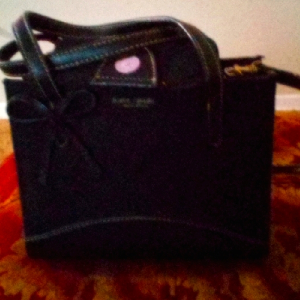 Black sued and leather Kate Spade purse brand new
